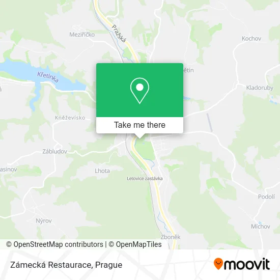 Карта Zámecká Restaurace