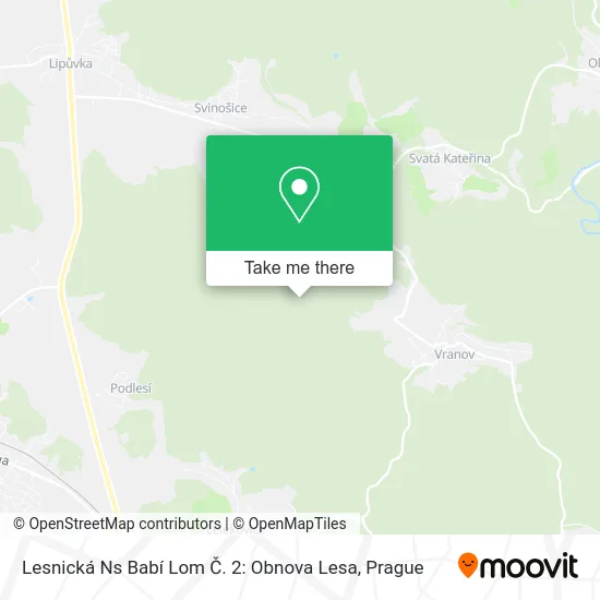 Карта Lesnická Ns Babí Lom Č. 2: Obnova Lesa