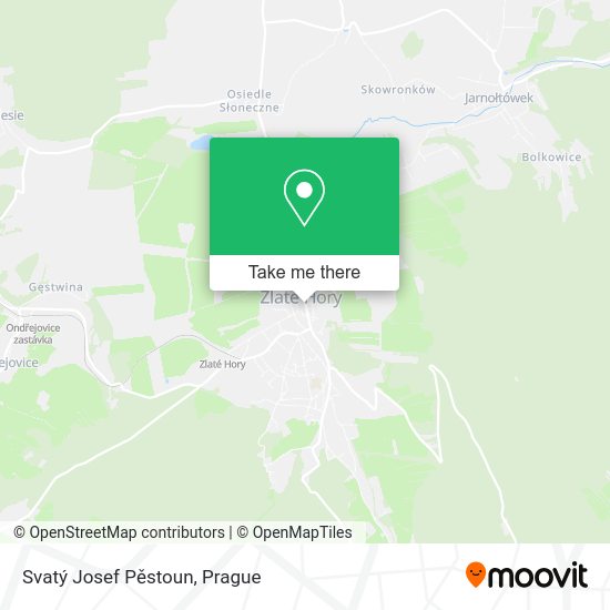 Svatý Josef Pěstoun map