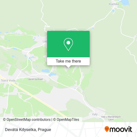 Devátá Kdyselka map