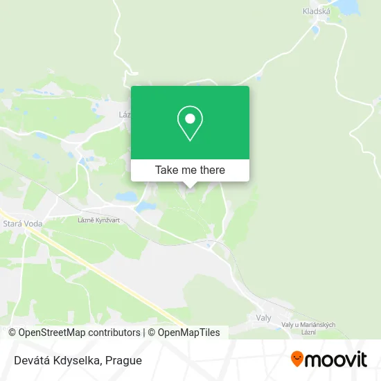 Карта Devátá Kdyselka