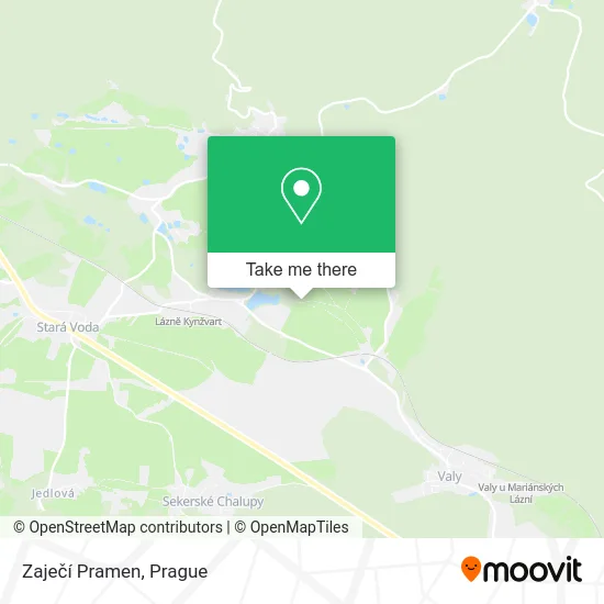 Карта Zaječí Pramen