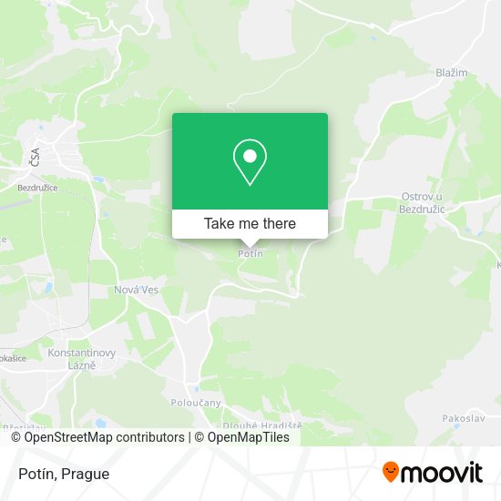 Карта Potín