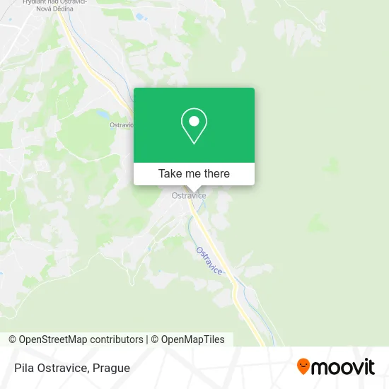 Карта Pila Ostravice