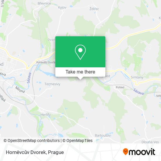 Horněvcův Dvorek map