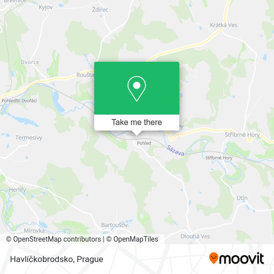 Havlíčkobrodsko map