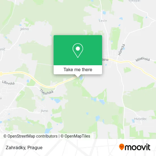 Карта Zahrádky
