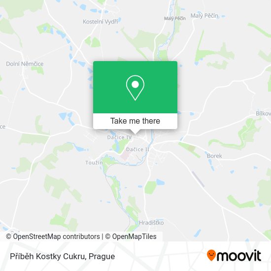 Příběh Kostky Cukru map