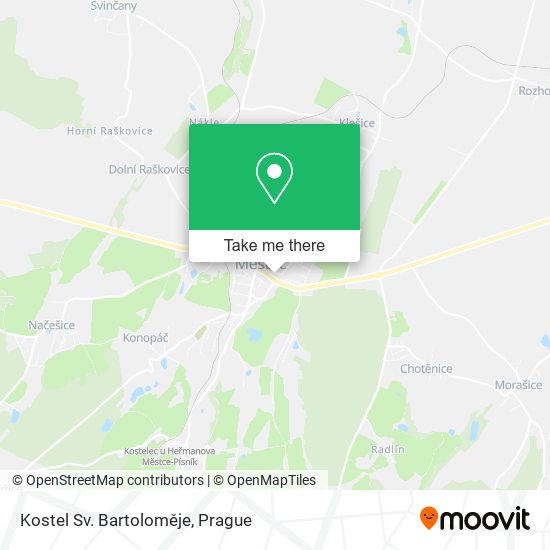 Kostel Sv. Bartoloměje map
