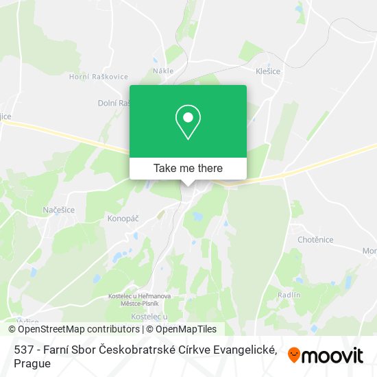 537 - Farní Sbor Českobratrské Církve Evangelické map