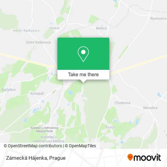 Карта Zámecká Hájenka