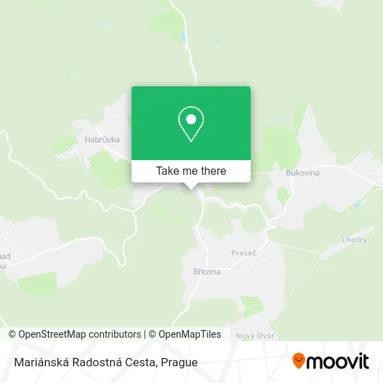 Карта Mariánská Radostná Cesta