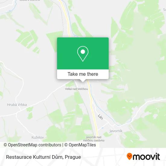 Карта Restaurace Kulturní Dům