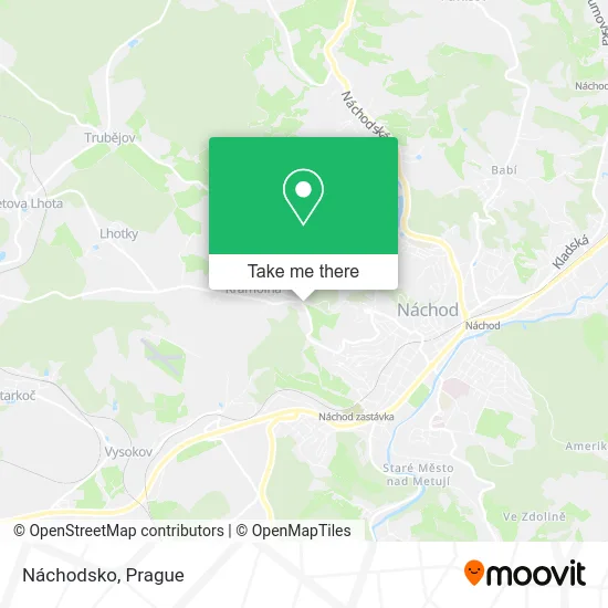 Карта Náchodsko