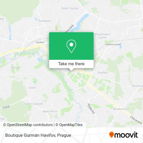 Boutique Gurmán Havířov map