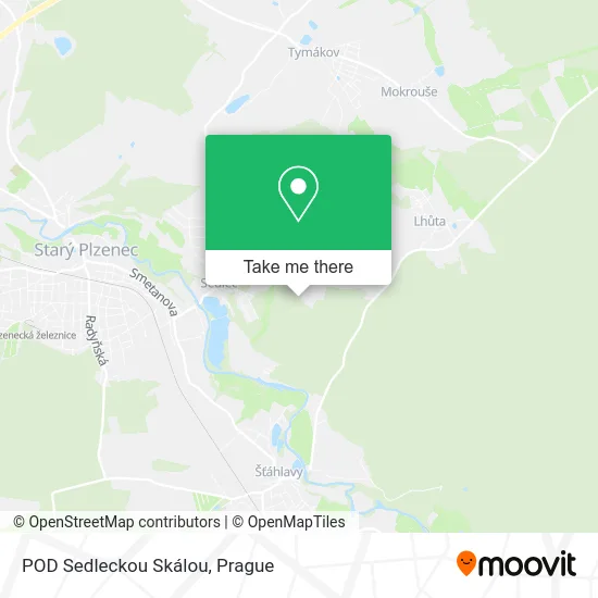 Карта POD Sedleckou Skálou
