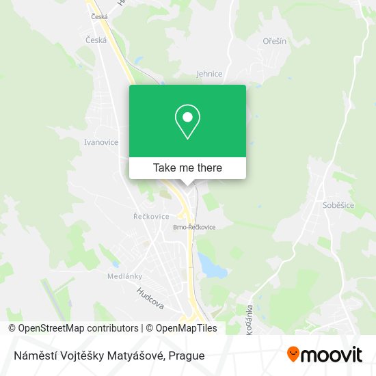 Náměstí Vojtěšky Matyášové map