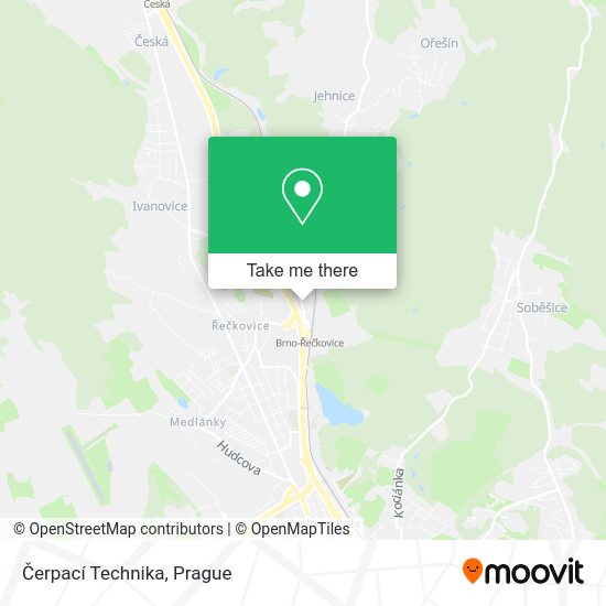 Čerpací Technika map