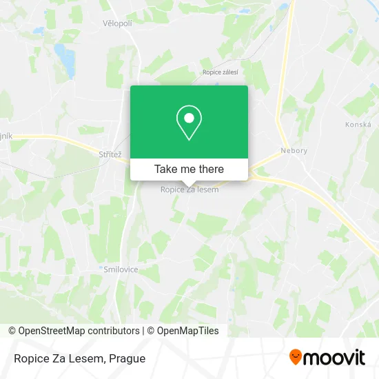 Карта Ropice Za Lesem