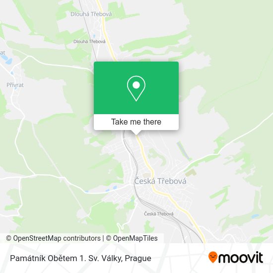 Památník Obětem 1. Sv. Války map