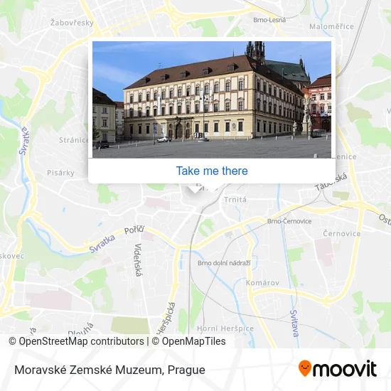 Карта Moravské Zemské Muzeum