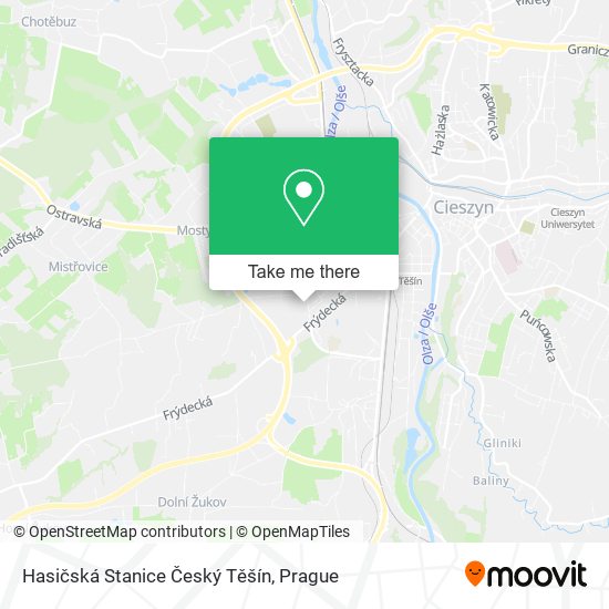 Hasičská Stanice Český Těšín map
