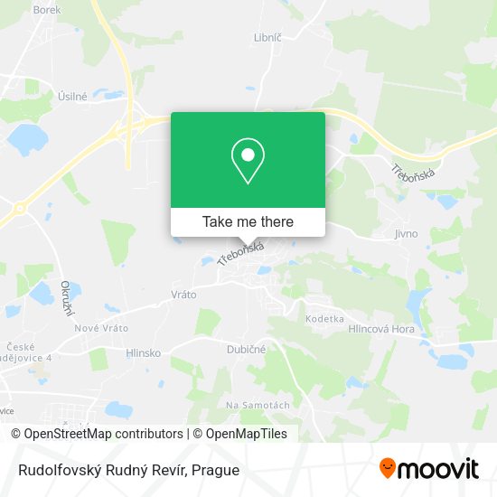 Rudolfovský Rudný Revír map