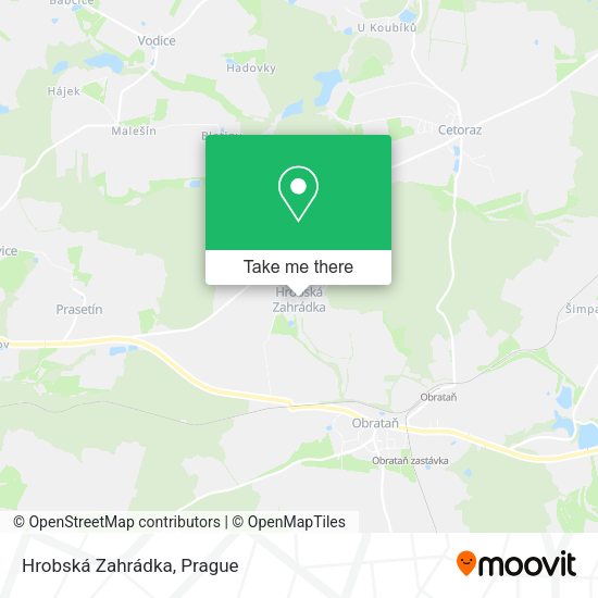 Hrobská Zahrádka map