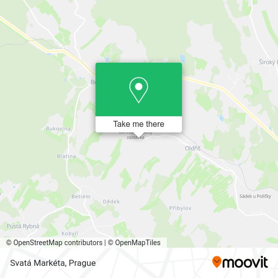 Svatá Markéta map
