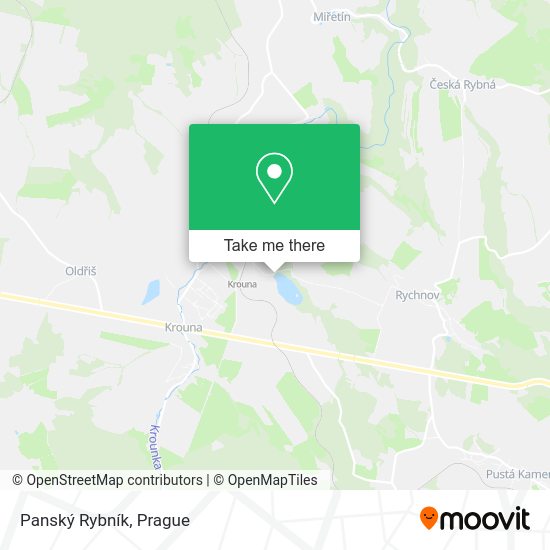 Panský Rybník map