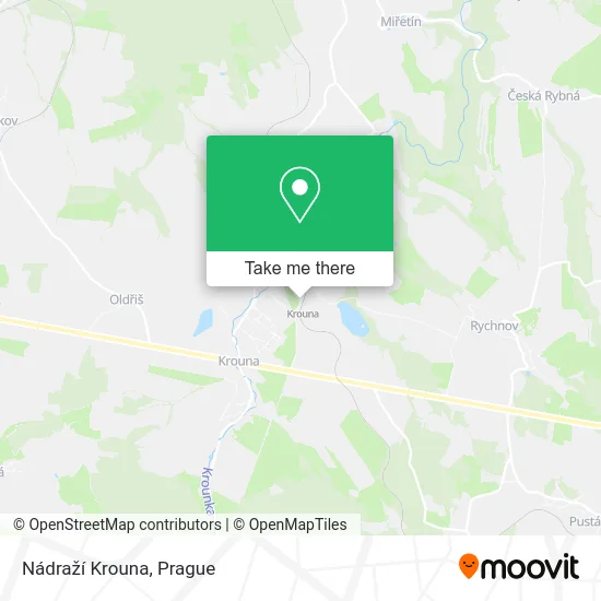 Карта Nádraží Krouna