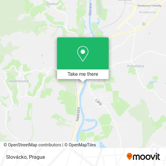 Карта Slovácko