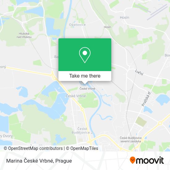 Marina České Vrbné map