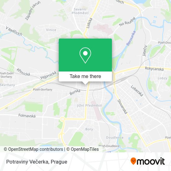 Карта Potraviny Večerka