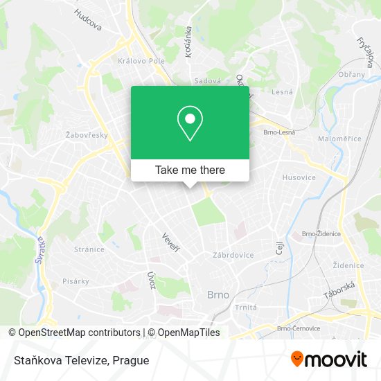 Staňkova Televize map