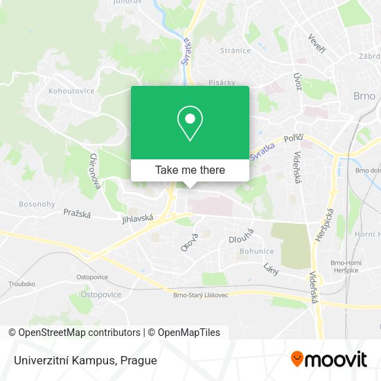 Univerzitní Kampus map