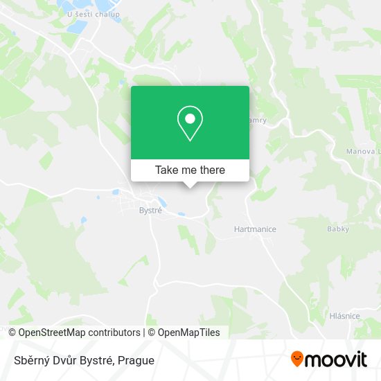 Sběrný Dvůr Bystré map
