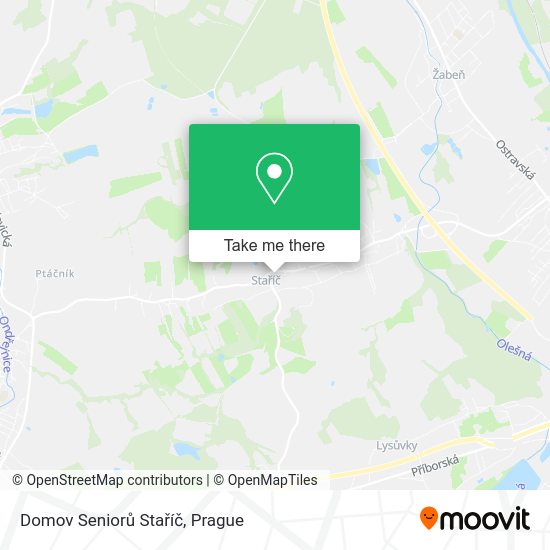 Domov Seniorů Staříč map