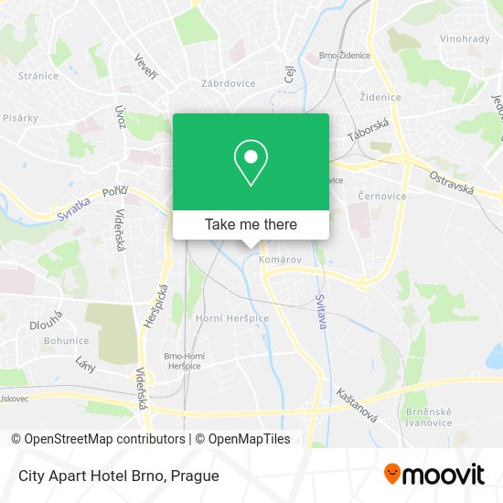 City Apart Hotel Brno map