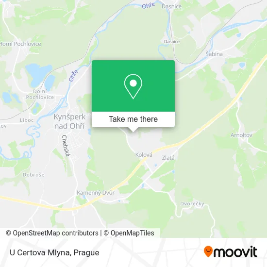Карта U Certova Mlyna