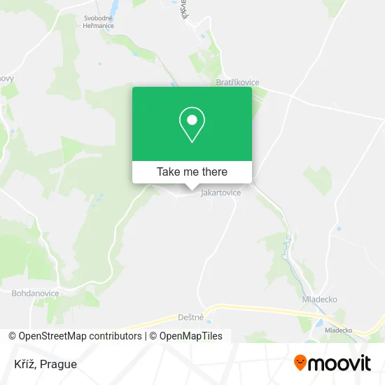 Kříž map