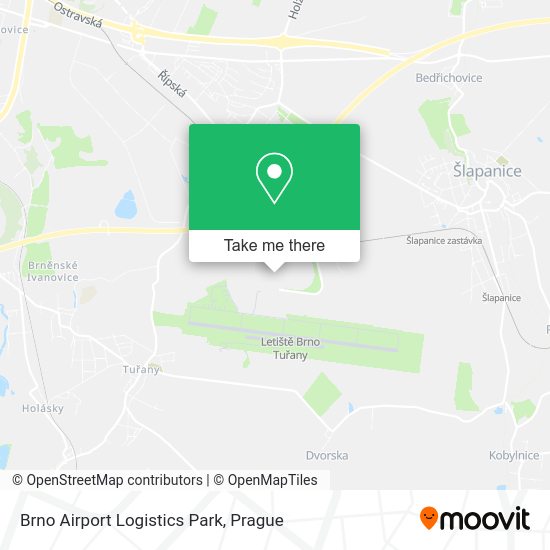 Brno Airport Logistics Park map