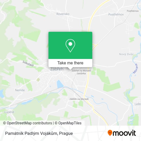 Památník Padlým Vojákům map