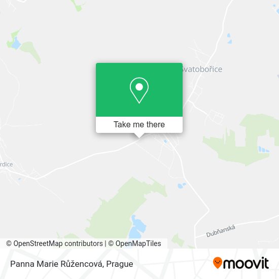 Panna Marie Růžencová map