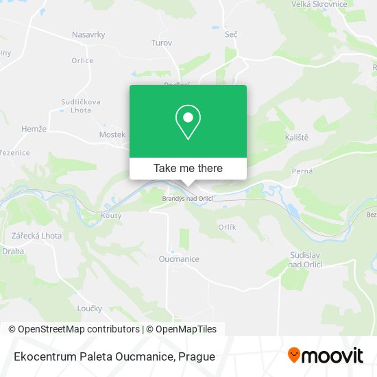 Ekocentrum Paleta Oucmanice map