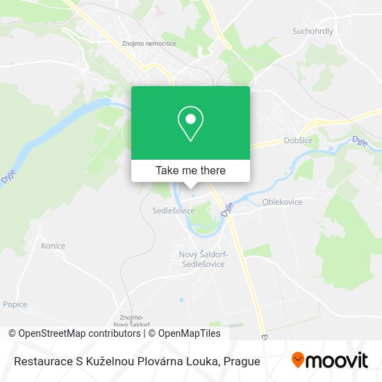 Restaurace S Kuželnou Plovárna Louka map
