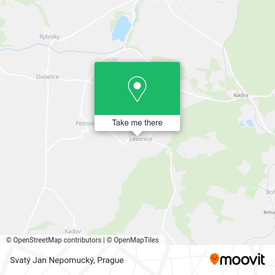Svatý Jan Nepomucký map