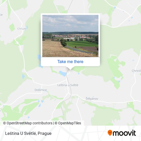 Leština U Světlé map