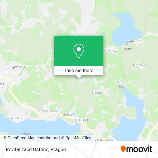Revitalizace Ostřice map