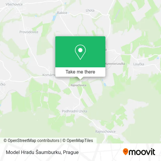Карта Model Hradu Šaumburku